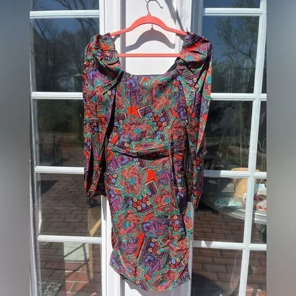 Veronica Beard Bellino Paisley Silk Dress NWT